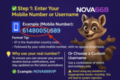 NOVA668 Official Registration Guide Register in Just One Min - NOVA668 Australia